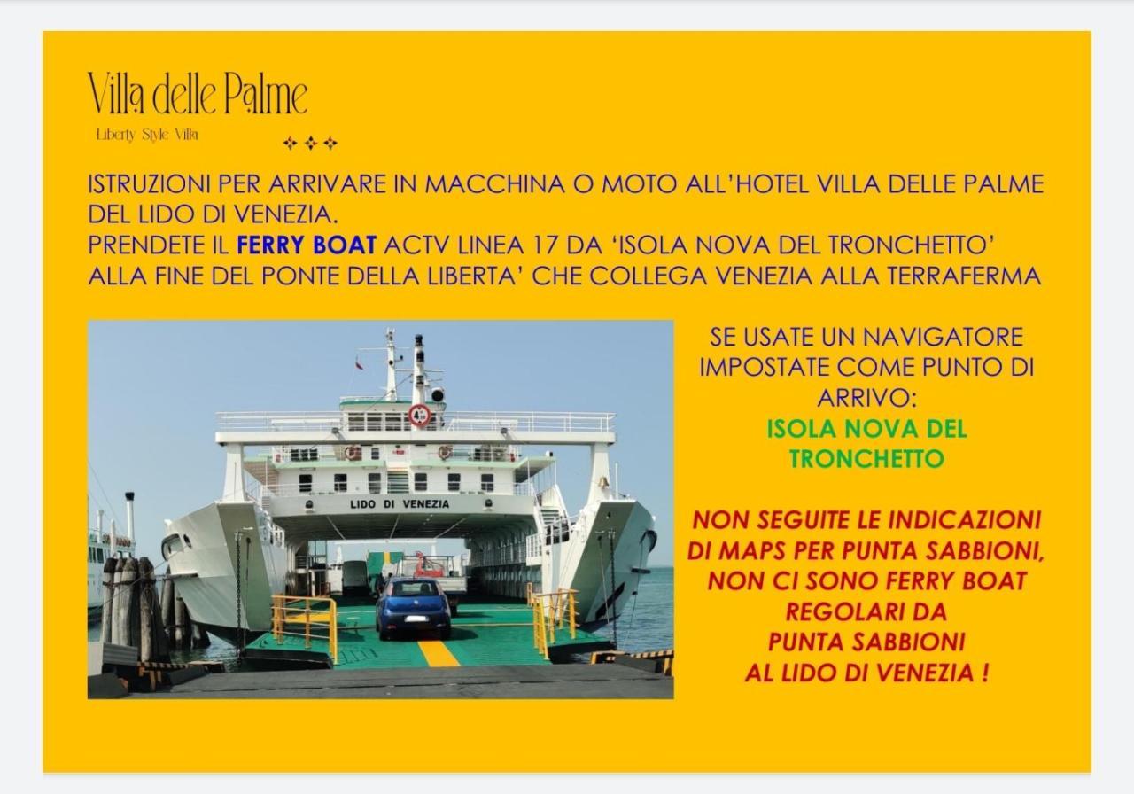โรงแรมวิลลา เดลเล ปาลเม Lido di Venezia ภายนอก รูปภาพ